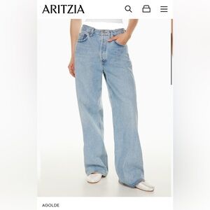 Agolde low rise/low slung baggy jeans